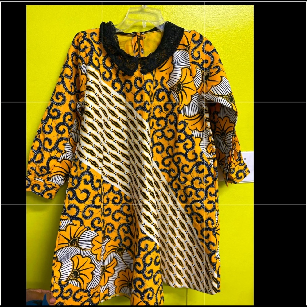 African print dress